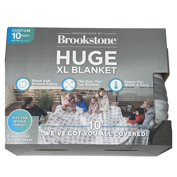 Brookstone Bedding Brookstone Huge Xl X 10 Blanket Super Soft White